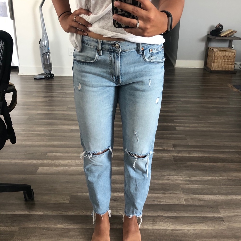 ZARA SLIM BOYFRIEND JEANS